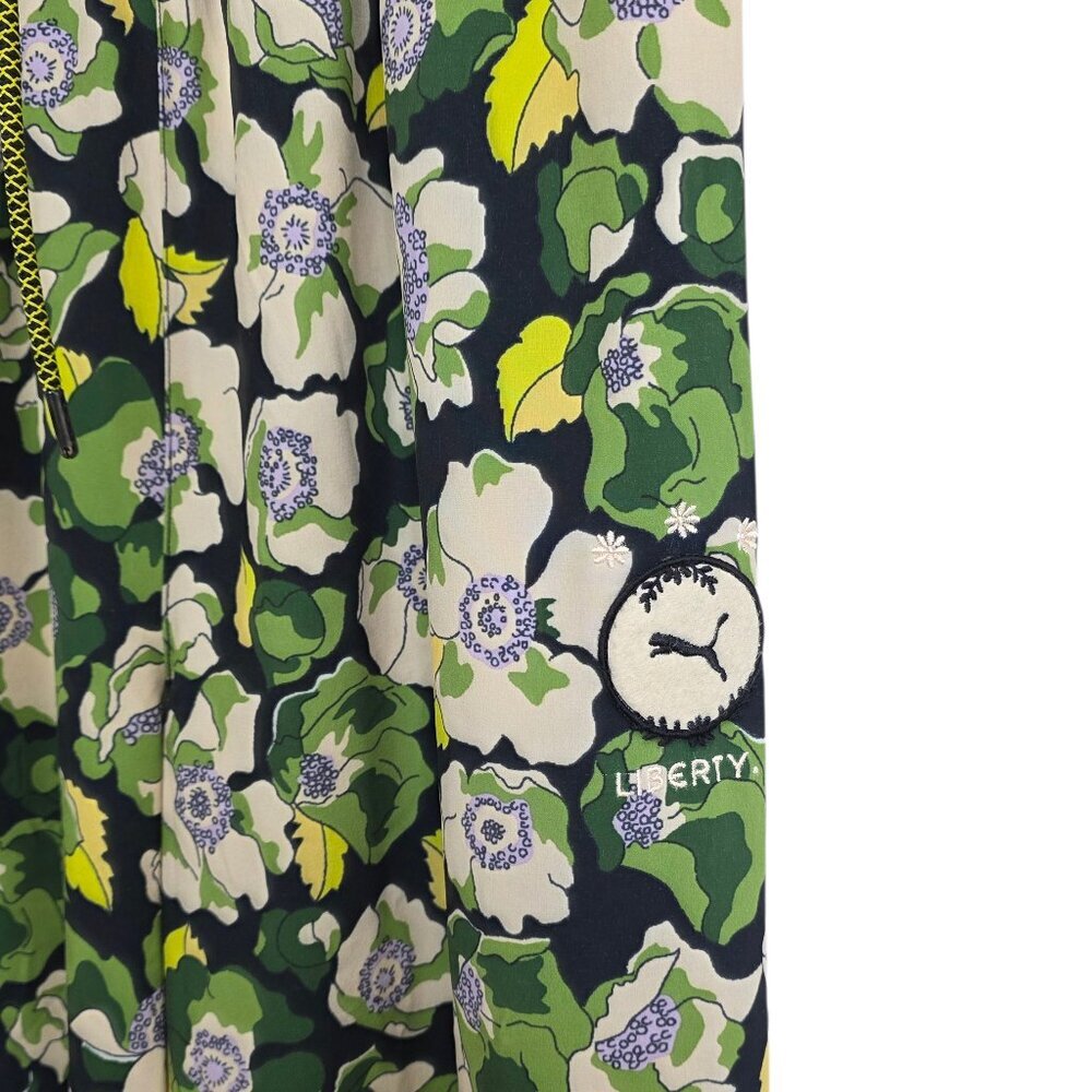 Puma x Liberty Floral Wide Leg Pants, Pull On, Athletic, Lightweight, Size Small - Picture 3 of 10